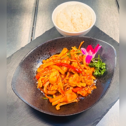 Thai Panang Curry mit Reis