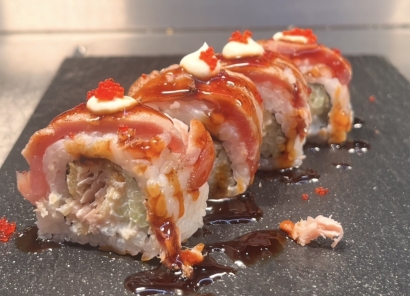 Flambeed Tuna Roll (8stk)