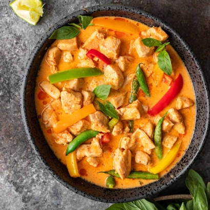 Thai Panang Curry mit Reis