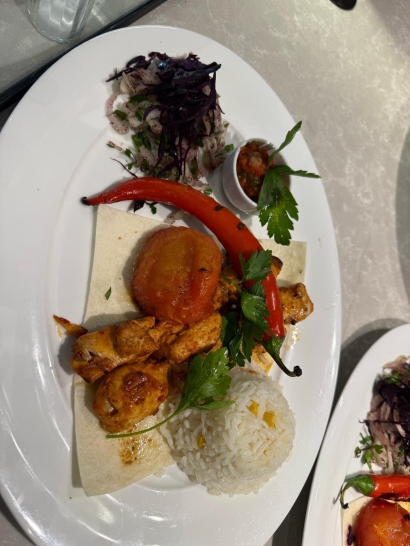 Pouletspiess Teller (Tavuk Şiş)