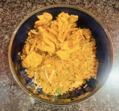 Gebratener Reis mit Poulet