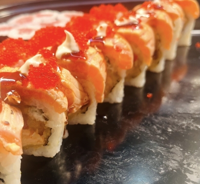 Flambeed Lachs Roll (8stk)