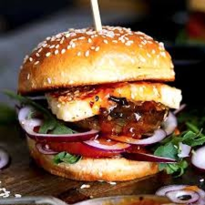 Halloumi Burger (V)