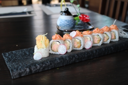 Tempura Lachs Roll (8stk)