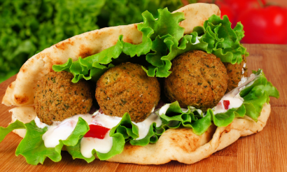 FALAFEL (VEGI) IM FLADENBROT ODER TASCHENBROT 