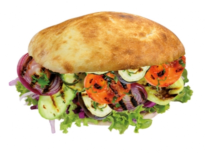 Grill Gemüse Taschenbrot