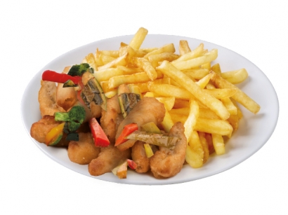 Fisch Gemüse Teller