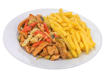 Poulet Gemüse Teller